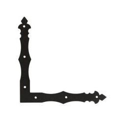 Dekoratīvs stūrītis 4cm x 30cm krāsots metāl sakausējums mel